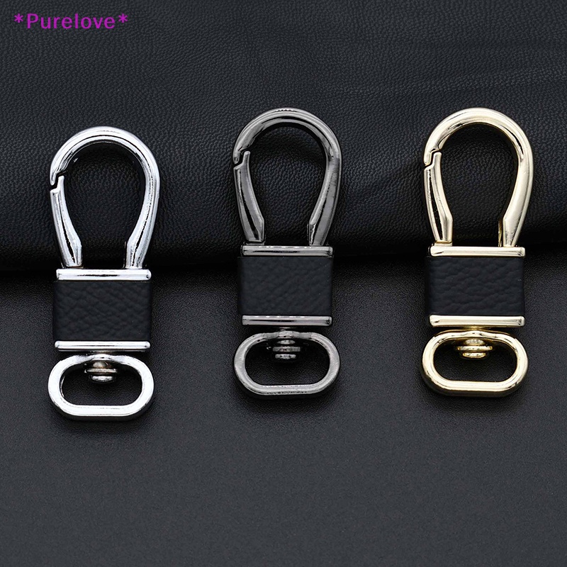 Móc Chìa Khóa Bằng Da Và Kim Loại Thời Trang Mới