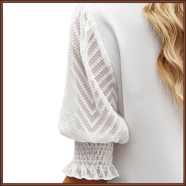 Áo Sơ Mi Tay Lửng Cổ Chữ V Xẻ Tà Màu Trơn Thời Trang Cho Nữ