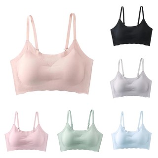 Womens Bra Padded Bralette Seamless Bra Sexy Sports Vest No Steel Ring