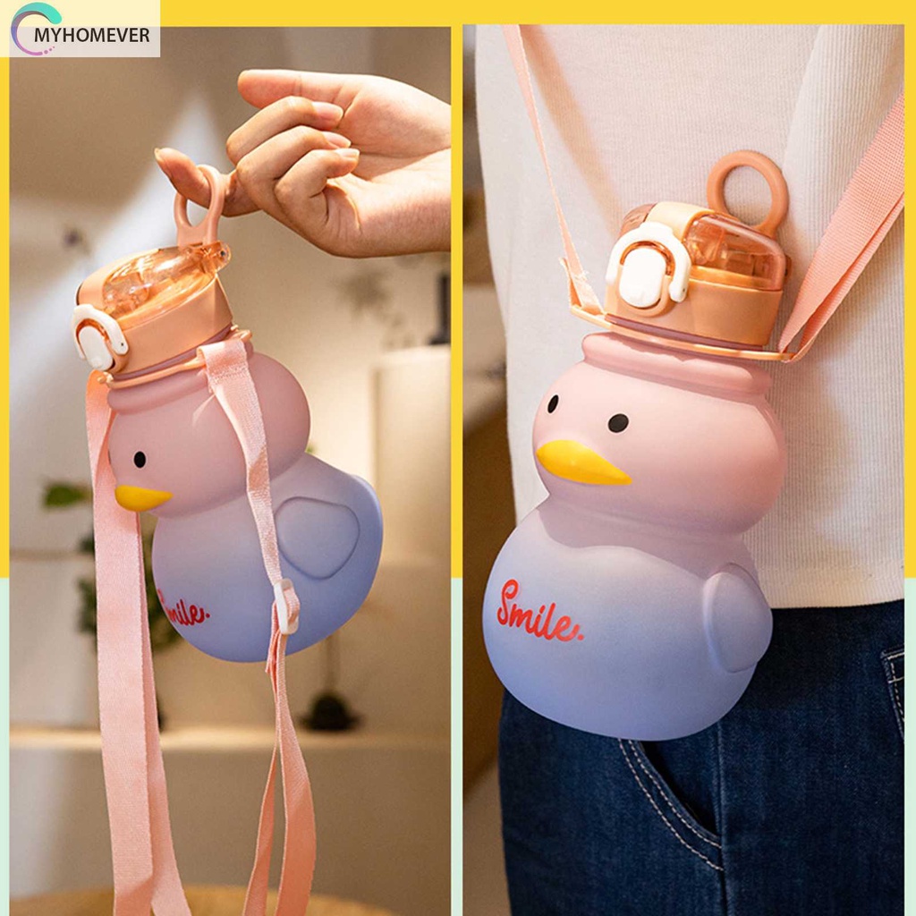 Bình Nước Thể Thao 650ml Hình Vịt Dễ Thương