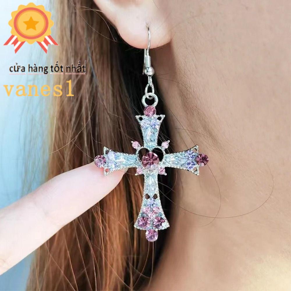 Bông Tai VANES1 Y2K Sáng Bóng Đơn Giản Dành Cho Nữ