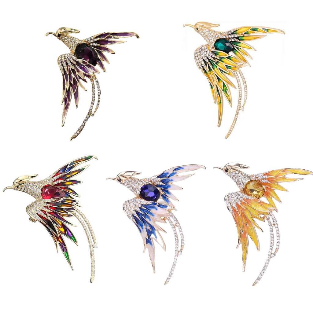 Ghim Cài Áo Đính Đá Thiết Kế Tinh Tế Thời Trang Cho Nữ