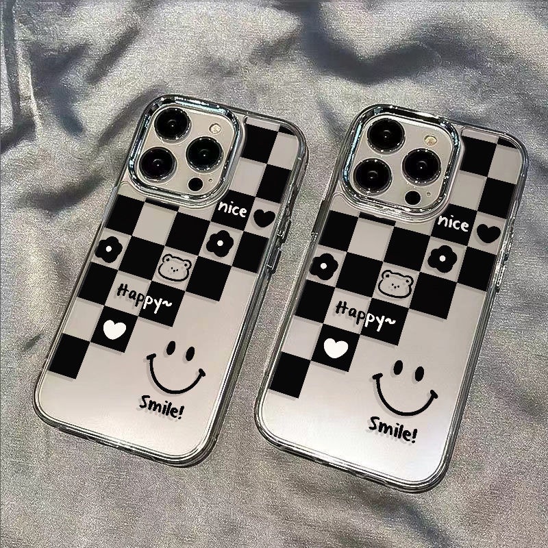 ✅Ốp Điện Thoại Mềm Chống Sốc Họa Tiết Mặt Cười Đơn Giản Cho Iphone Plus 13 7 Max 12 814 Pro 11