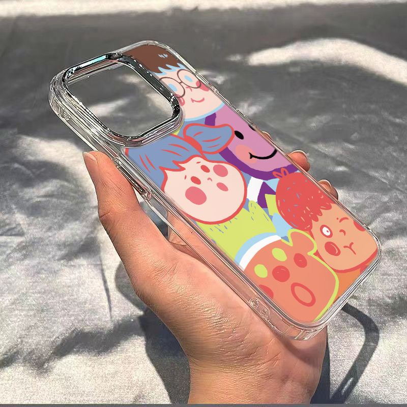 ✅Ốp Điện Thoại Dẻo Họa Tiết Phong Cách Graffiti Đơn Giản Chống Sốc Cho Iphone1213 814pro 11In Style 7plus