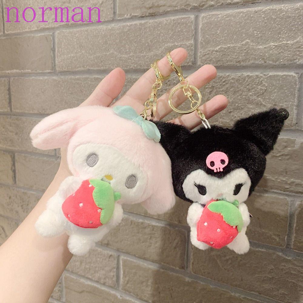 Norman Móc Chìa Khóa Hình Trái Dâu Kuromi Nhồi Bông Phong Cách Hàn Quốc Độc Đáo Cho Nữ