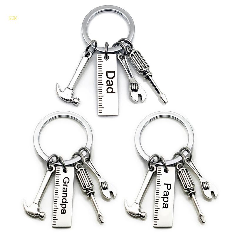 Sun Móc Khóa Tua Rua In Chữ Dad Thời Trang Sáng Tạo Trang Trí Túi Xách / Chìa Khóa / Vít / Móc