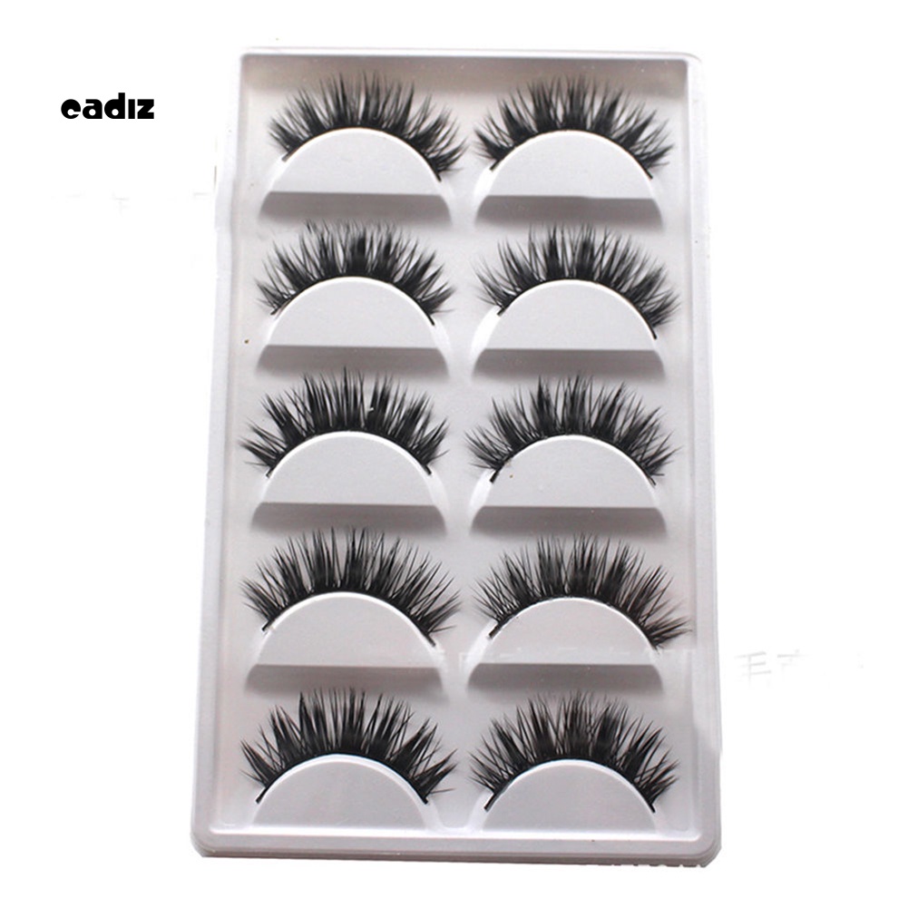 Bộ 5 Cặp Lông Mi Giả CADI Dài Và Dày Tự Nhiên
