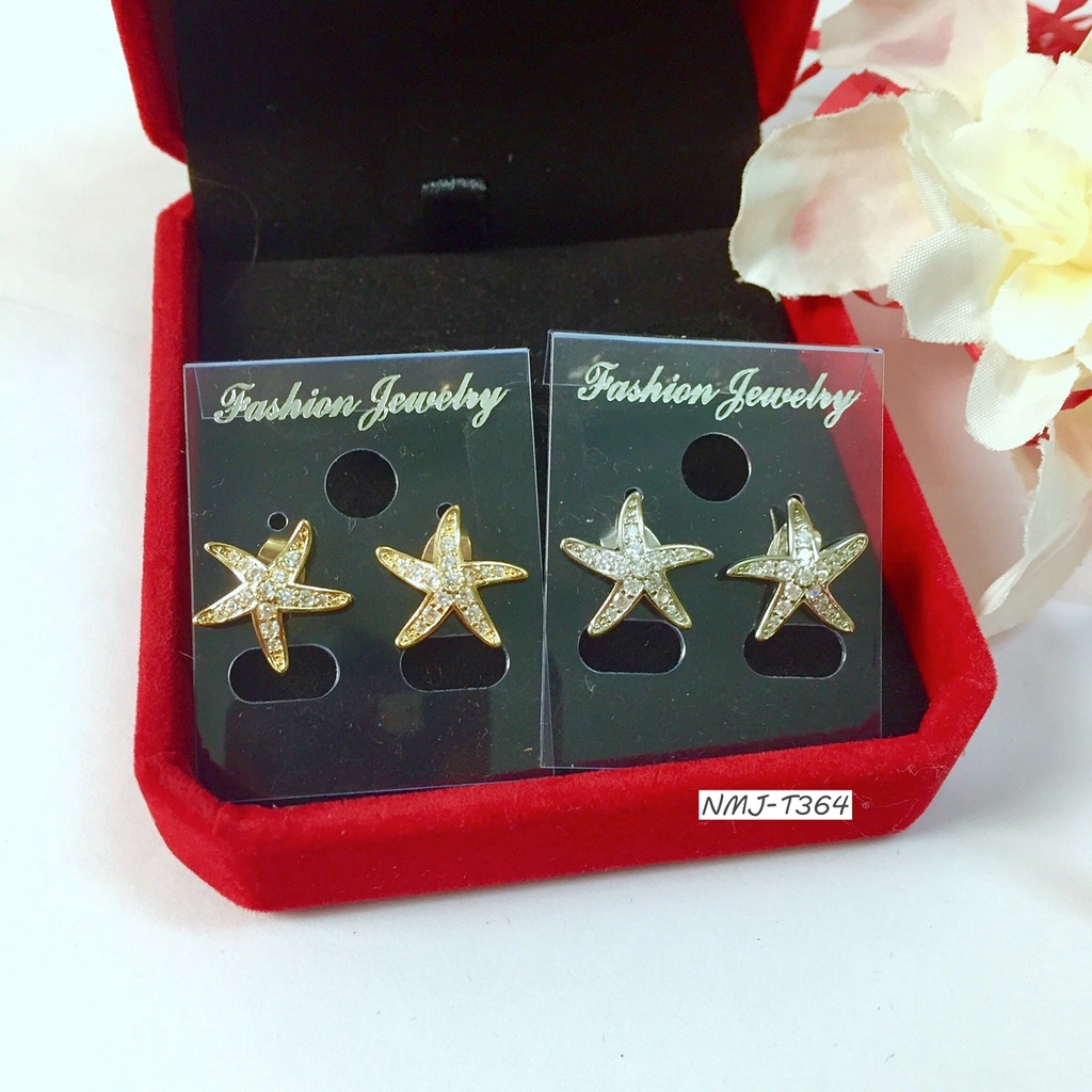 Bông Tai Nụ Đính Đá Xi Mạ T364 Cực Đẹp Cho Nàng