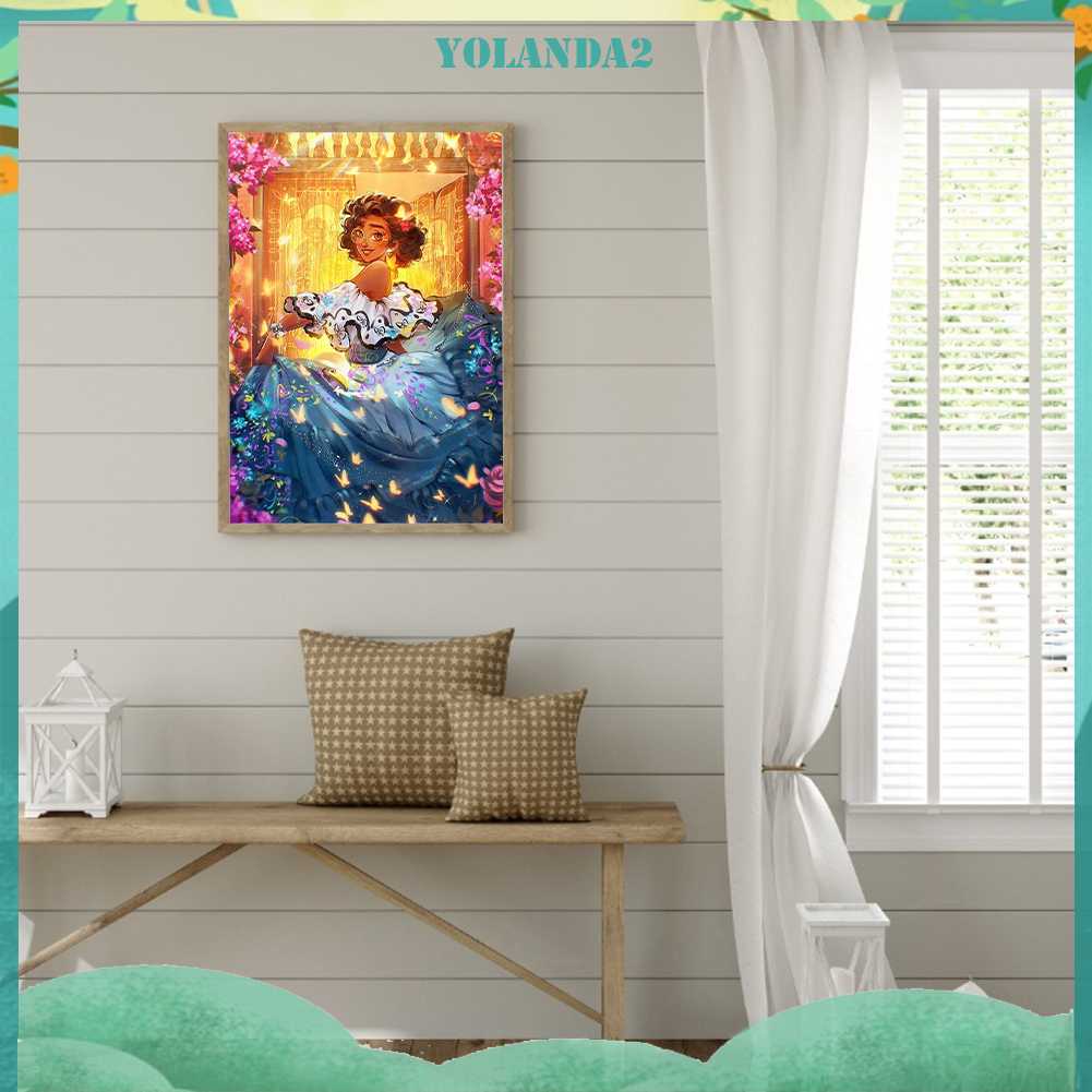 Tranh Đính Đá Kim Cương Toàn Bộ 5D DIY Hình Vẽ Công Chúa