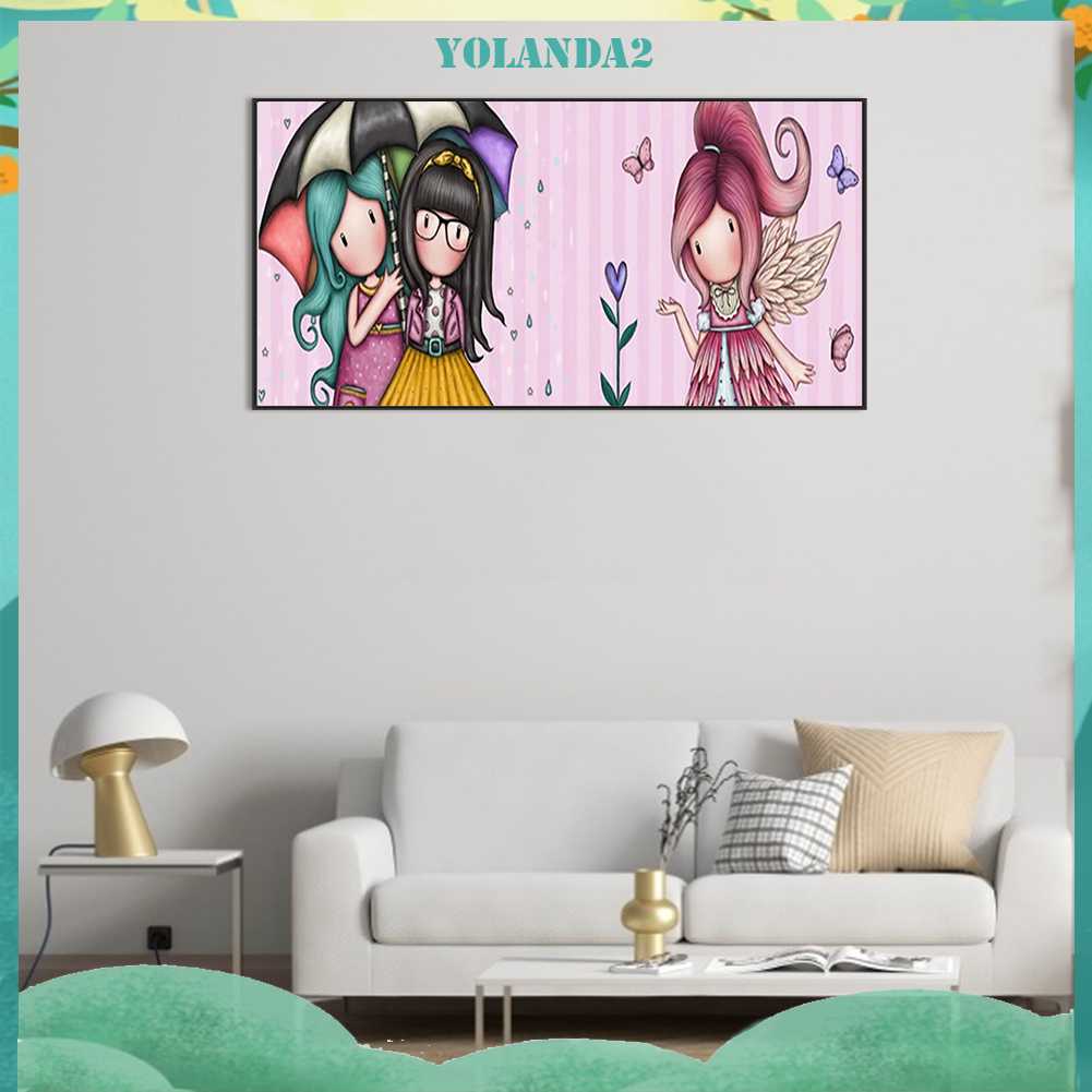 Tranh Đính Đá Kim Cương Toàn Bộ 5D DIY Hình Búp Bê