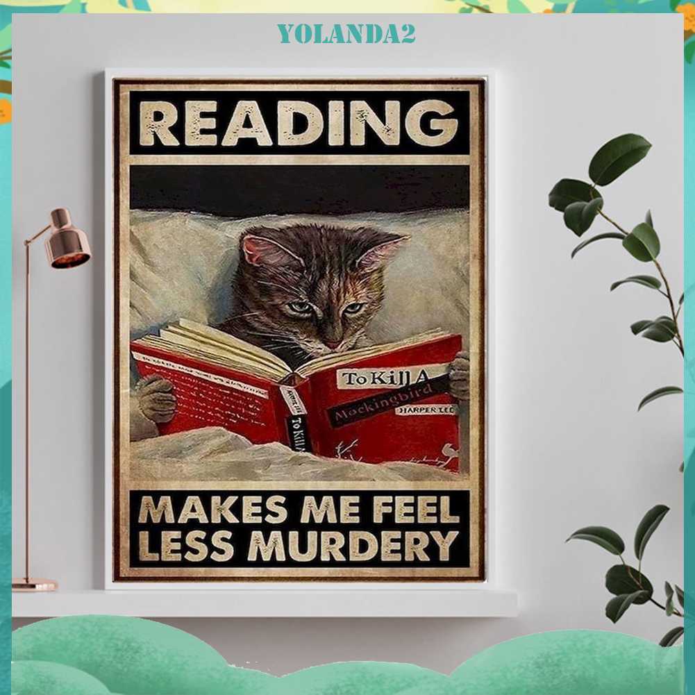 Tranh Đính Đá Kim Cương Toàn Bộ 5D DIY Hình Vẽ Mèo Trang Trí Nhà Cửa