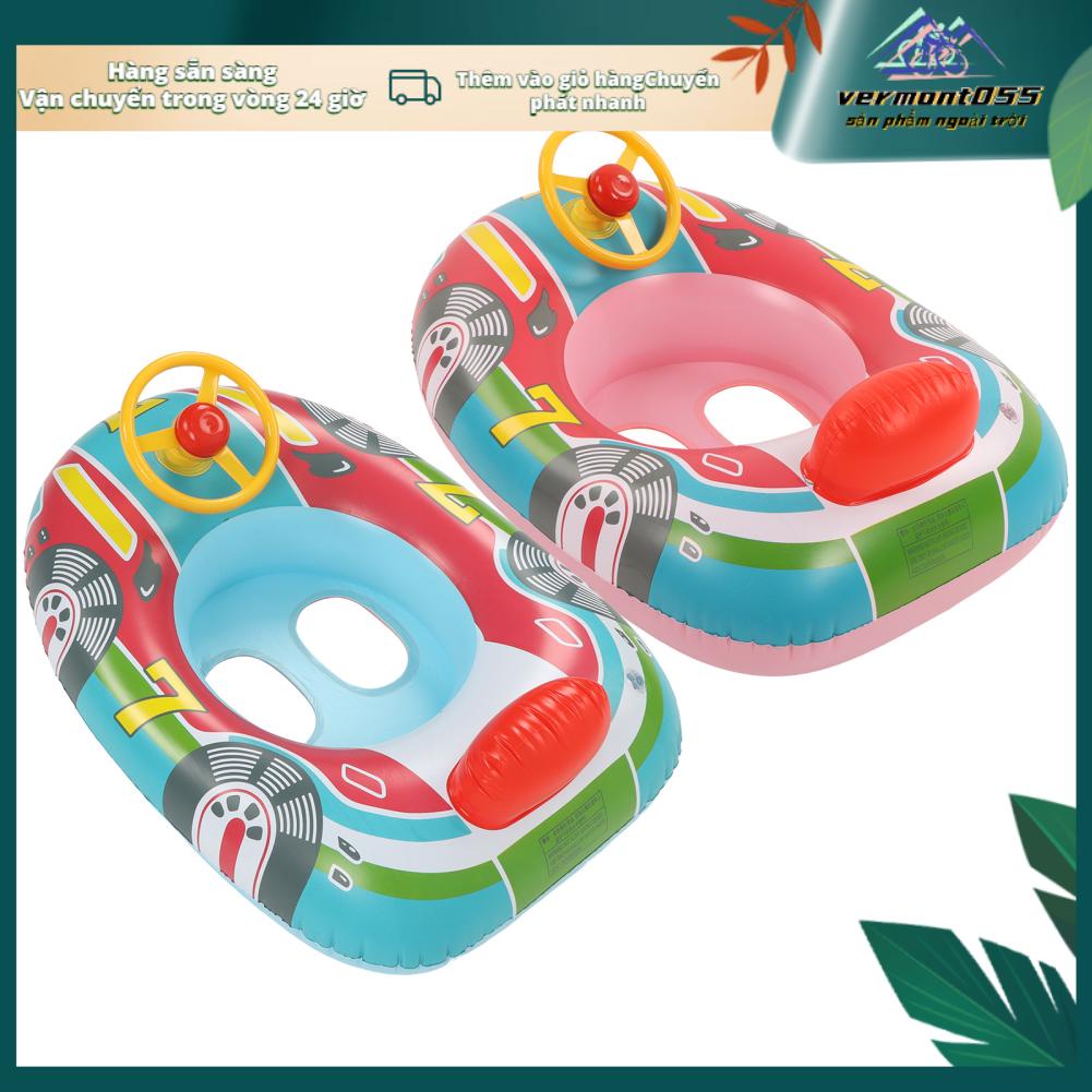 Vermont055 Du Thuyền Bể Bơi Phao Bơm Hơi Bọc Vô Lăng Nhựa PVC Chống Rò Rỉ Chân Lỗ Tập Đi Cho Mùa Hè