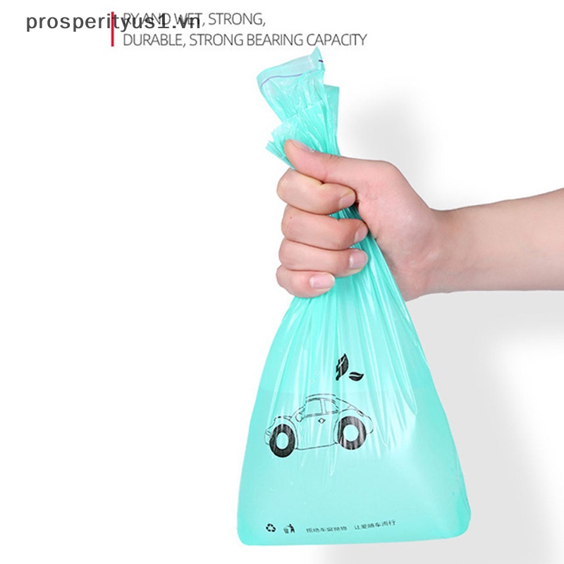 1 [prosperityus1] 30 Túi Đựng Rác Tự Dính Chống Rò Rỉ Cho Ô Tô [VN]
