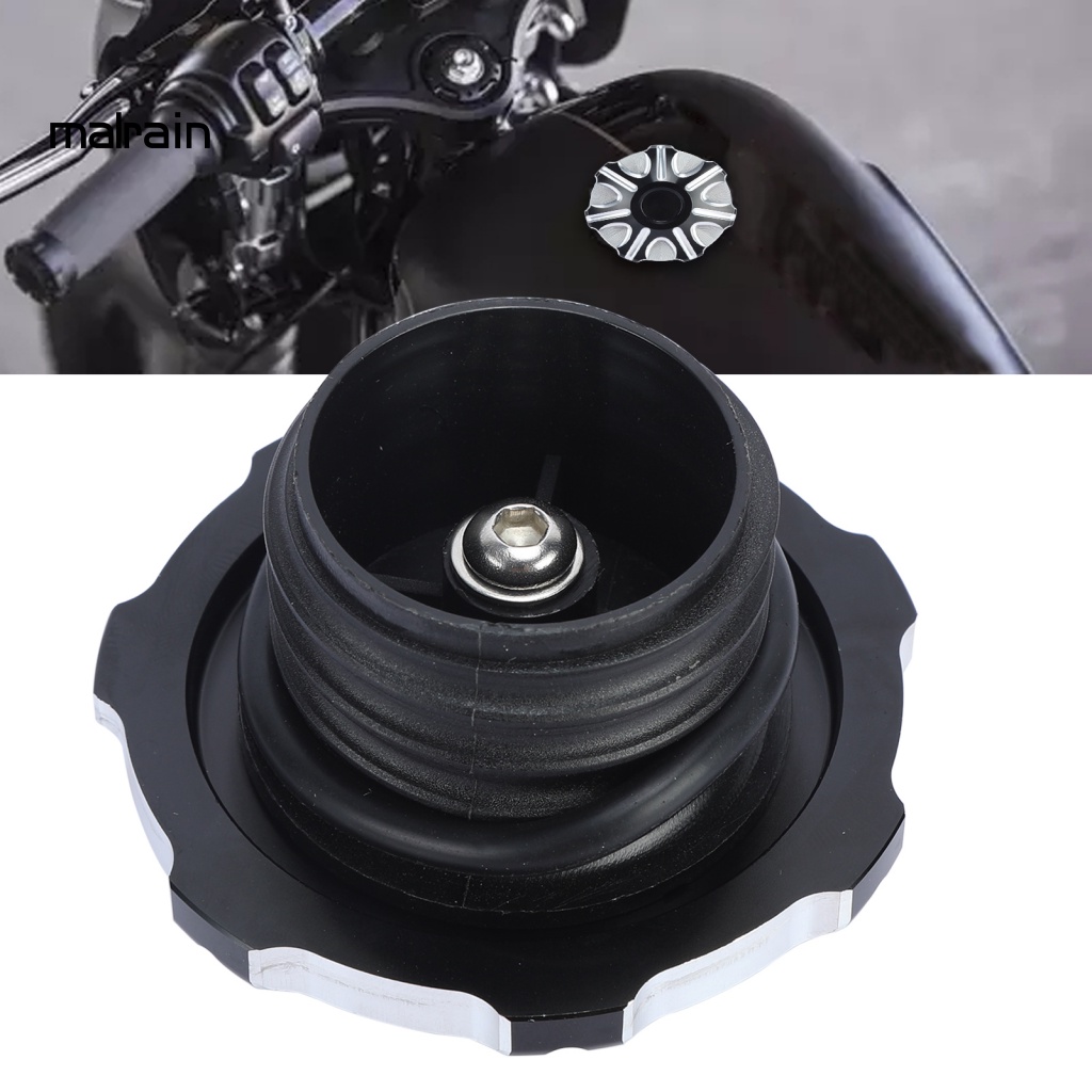 Nắp Bình Xăng Trái / Phải Hình Hoa Màu Trắng Đen Chống Rỉ Sét Cho Xe Mô Tô MP12-001 - 0156 XL1200 XL883 X48 V72