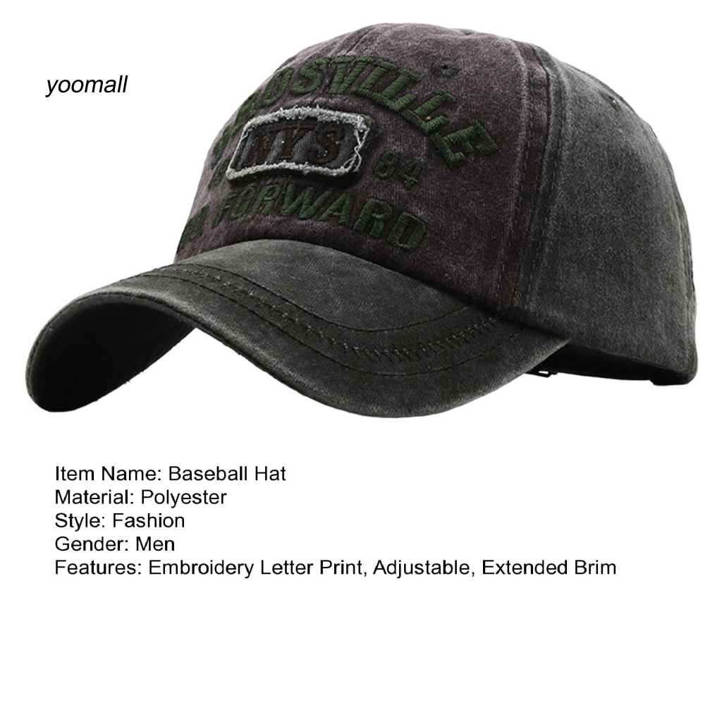 Mũ Bucket Thêu Chữ Có Thể Điều Chỉnh Vành Thời Trang Cho Nam