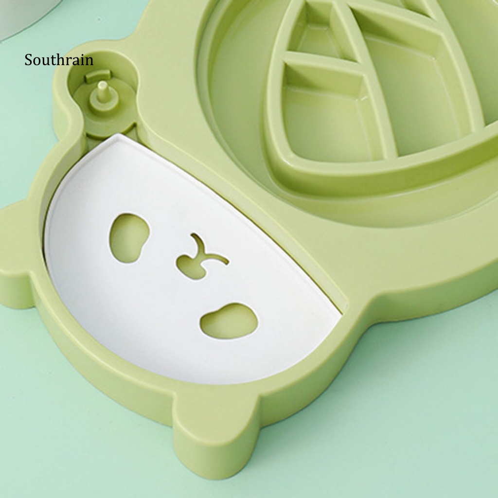 Bát Đựng Thức Ăn Nước Uống Tự Động Bằng Thép Không Gỉ Hình Gấu Trúc Hoạt Hình Cho Thú Cưng