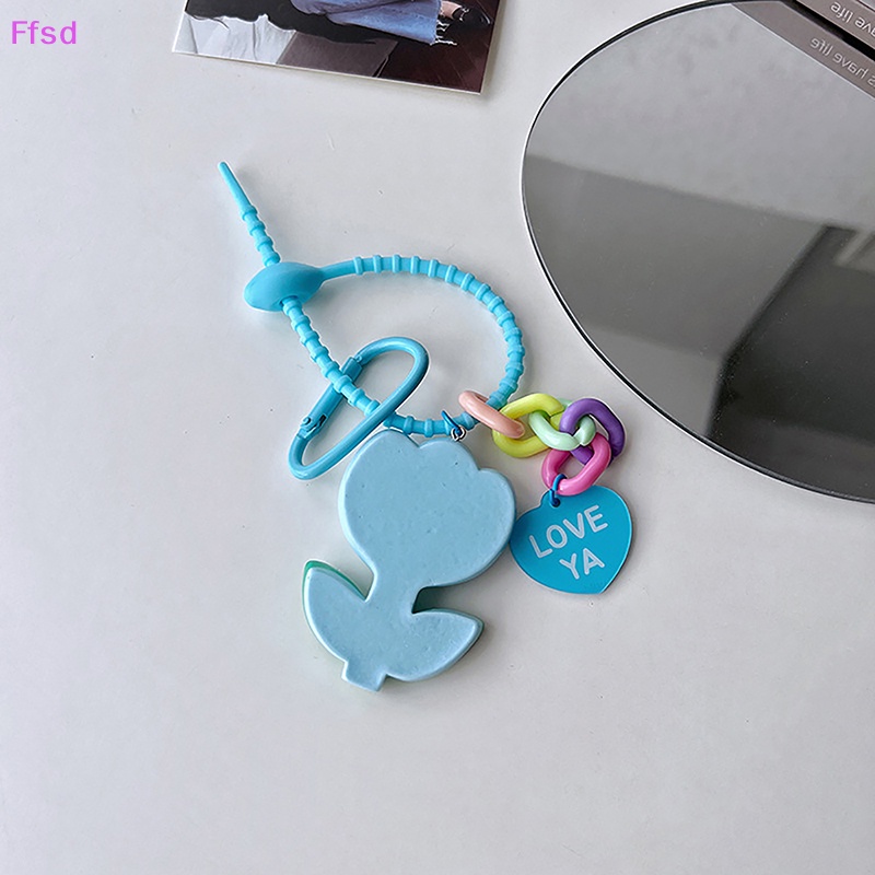 {Ffsd} Móc Khóa Hình Hoa Tulip Hoạt Hình Trái Tim Dễ Thương Cho Nữ * Hàng Bán Chạy *