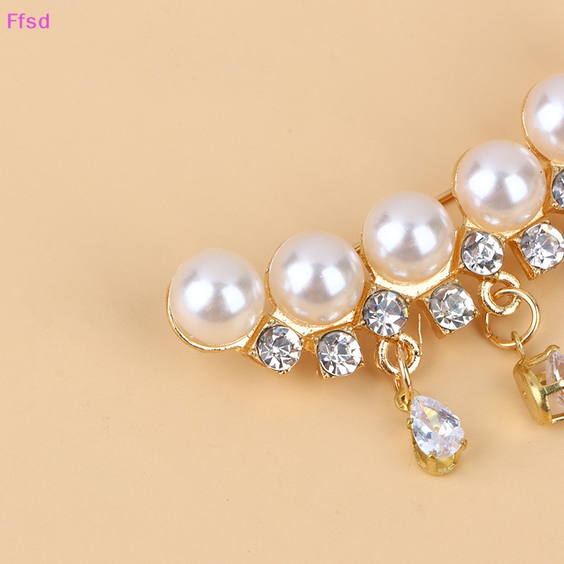 {Ffsd} Ghim Cài Áo Bằng Hợp Kim Đính Ngọc Trai Trắng Thời Trang An Toàn Cho Nữ * Bán Chạy