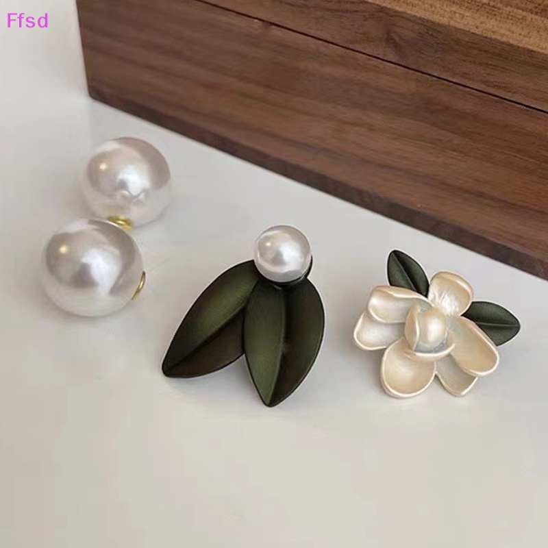 {Ffsd} 1 Đôi Bông Tai Xỏ Hạt Ngọc Trai Giả Phong Cách Ins Thời Trang Cá Tính Dành Cho Nữ * Hàng Bán Chạy