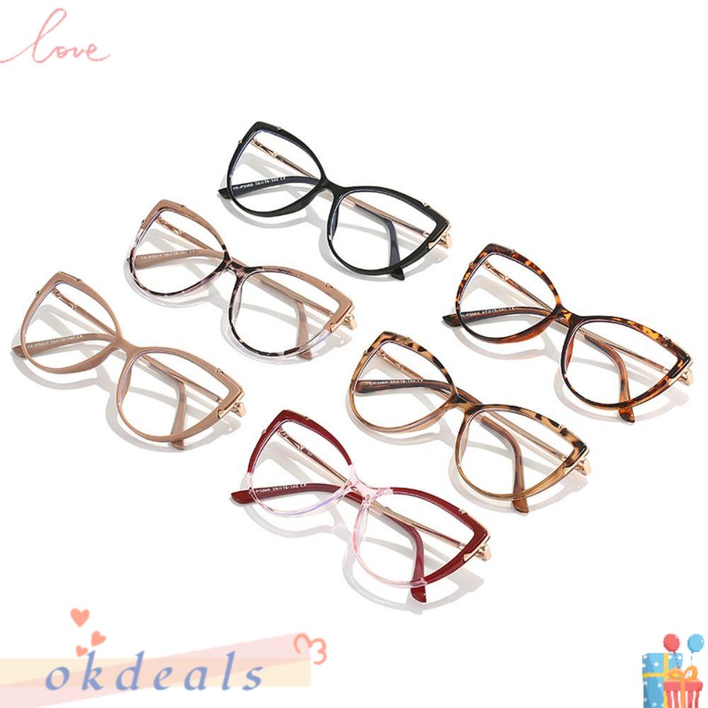 Mắt Kính Gọng Vuông Bằng Kim Loại Dành Cho Nữ