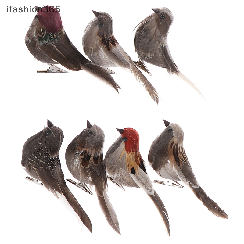 1 Chú Chim Giả Bằng Xốp Màu Xám Trang Trí Nhà Cửa / Tiệc Cưới ifashion365