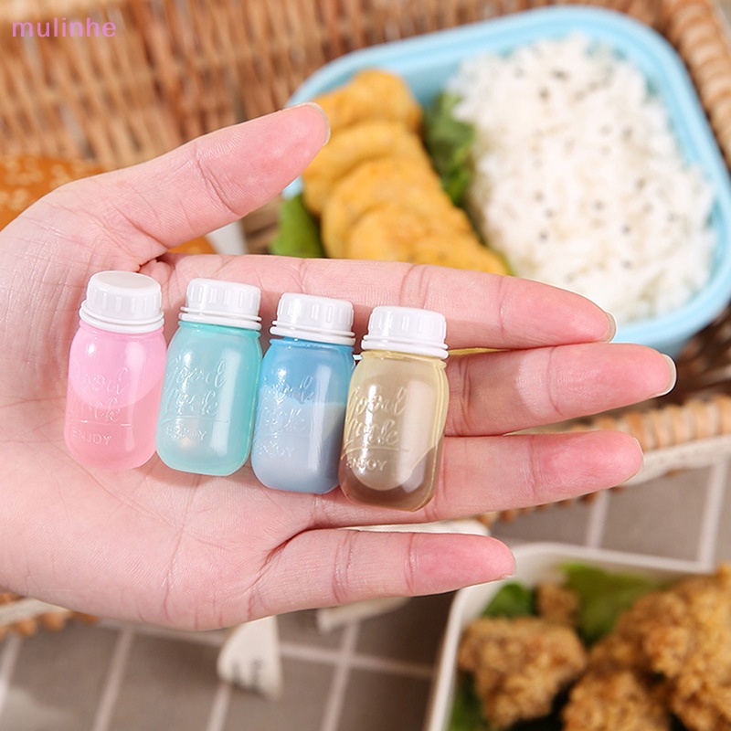 Set 4 Hũ Đựng Gia Vị Mini Trong Suốt Có Nắp Đậy Tiện Dụng Cho Nhà Bếp