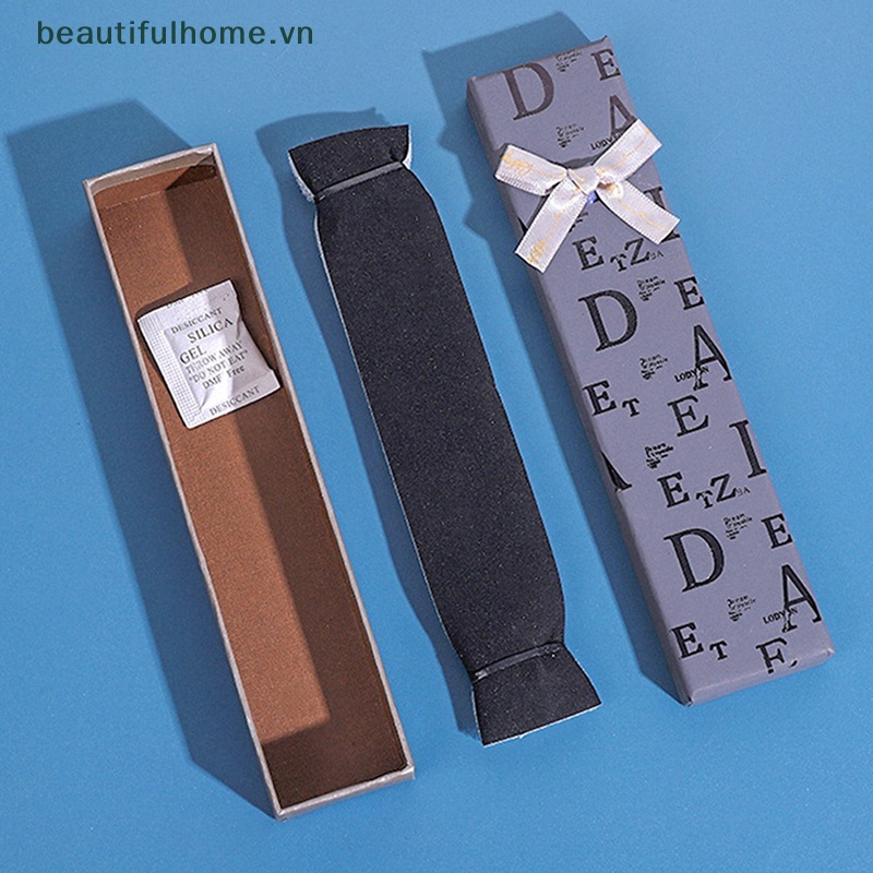 Bộ 3 Hộp Đựng Trang Sức Giấy Các Tông Hình Chữ Nhật Kèm Mút Bên Trong