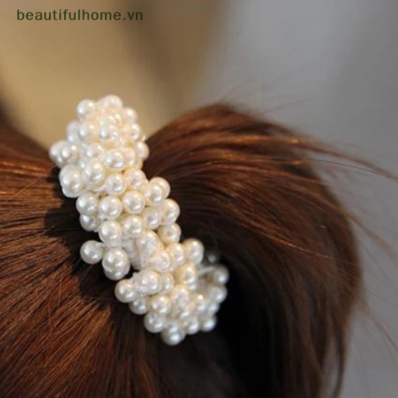 Băng Đô Ngọc Trai Giả Co Giãn Thanh Lịch Cho Nữ [beautifulhome]