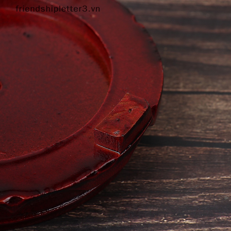 / / Mới / / Đế Gỗ Trơn Chạm Khắc Hoa Văn Phật Giáo