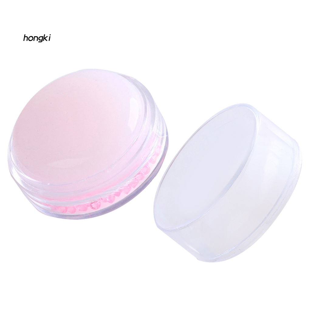 Dụng Cụ In Dấu Trang Trí Móng Tay Hình Tròn Bằng Silicon Trong Suốt Không Cần Chạm Tháo Rời