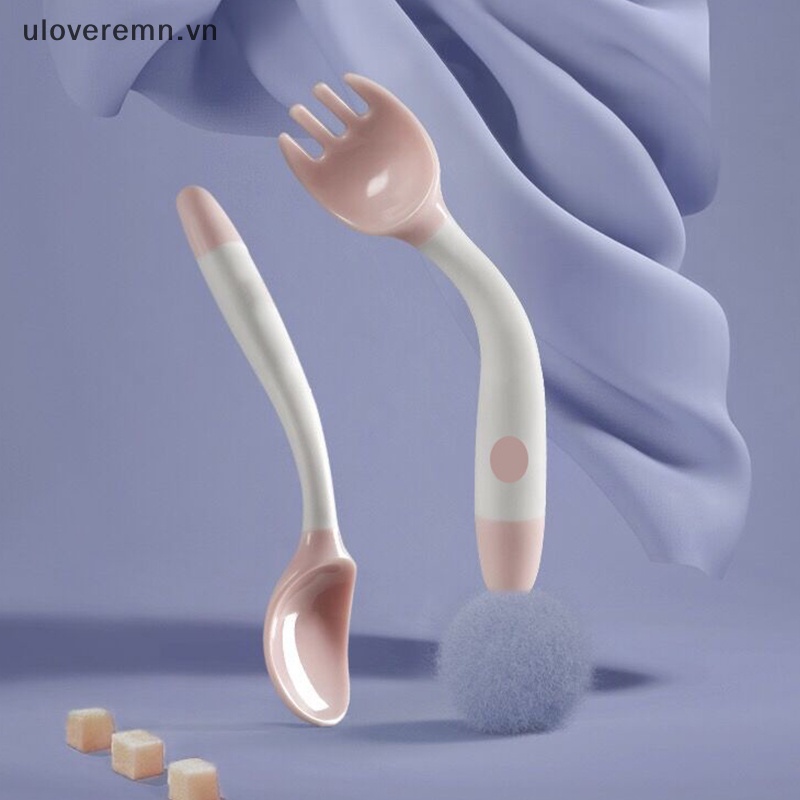Bộ Muỗng Nĩa Silicone Tập Ăn Cho Bé