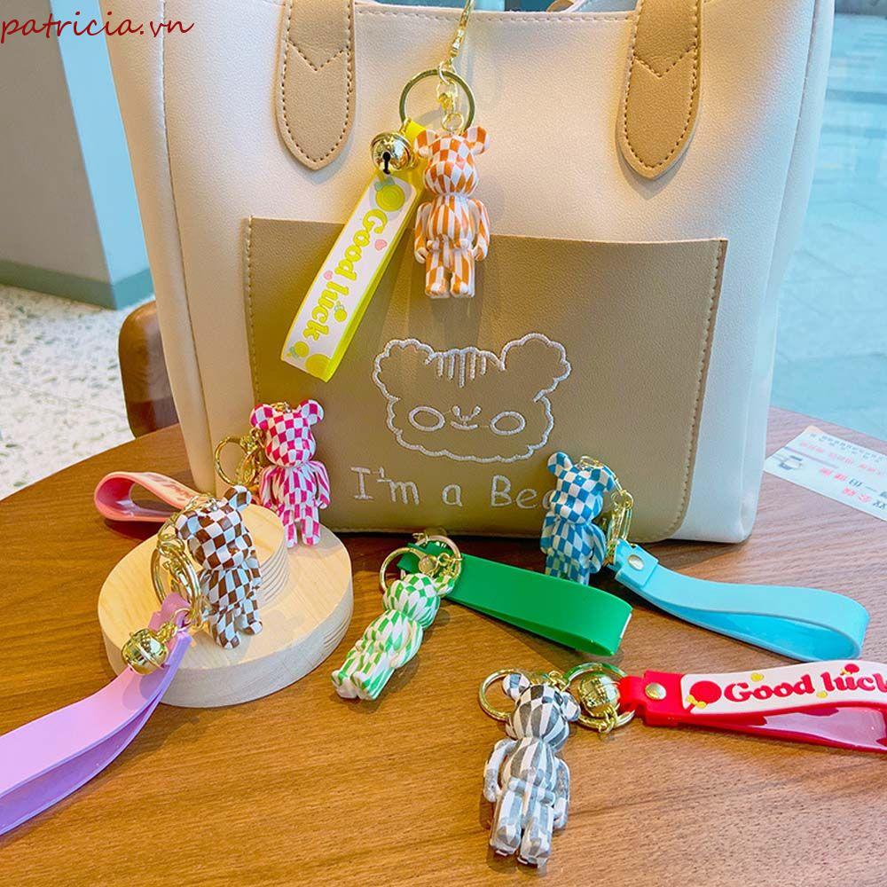 Móc Khóa Hình Gấu Bông Bằng Kim Loại Dễ Thương