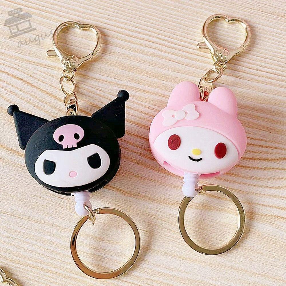 Móc Chìa Khóa Hình Kuromi Kitty / Ếch / Chim Cánh Cụt / Mèo Dễ Thương Chống Thất Lạc Dùng Làm Quà Tặng Sinh Nhật