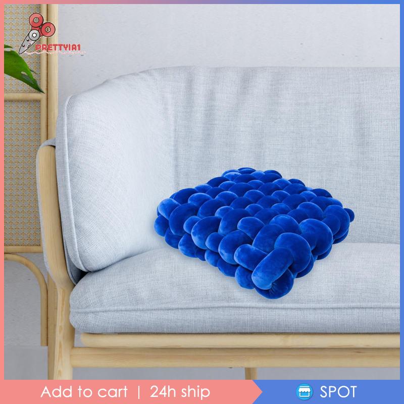 Gối Thắt Nút Bằng Sợi Dệt Tay Thời Trang [Prettyia1] Cho Nhà Hàng / Quán Bar / Sân Vườn