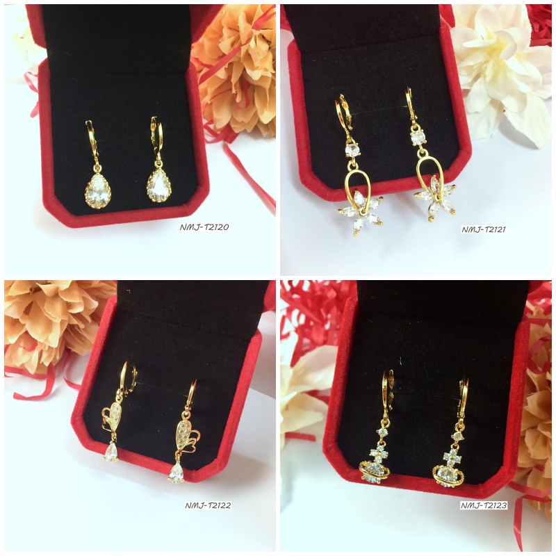 Hoa Tai Nữ Mạ Vàng T2120 T2121 T2122 T2123 Cho Nữ Đi Chơi Đi Tiệc Cực Xinh