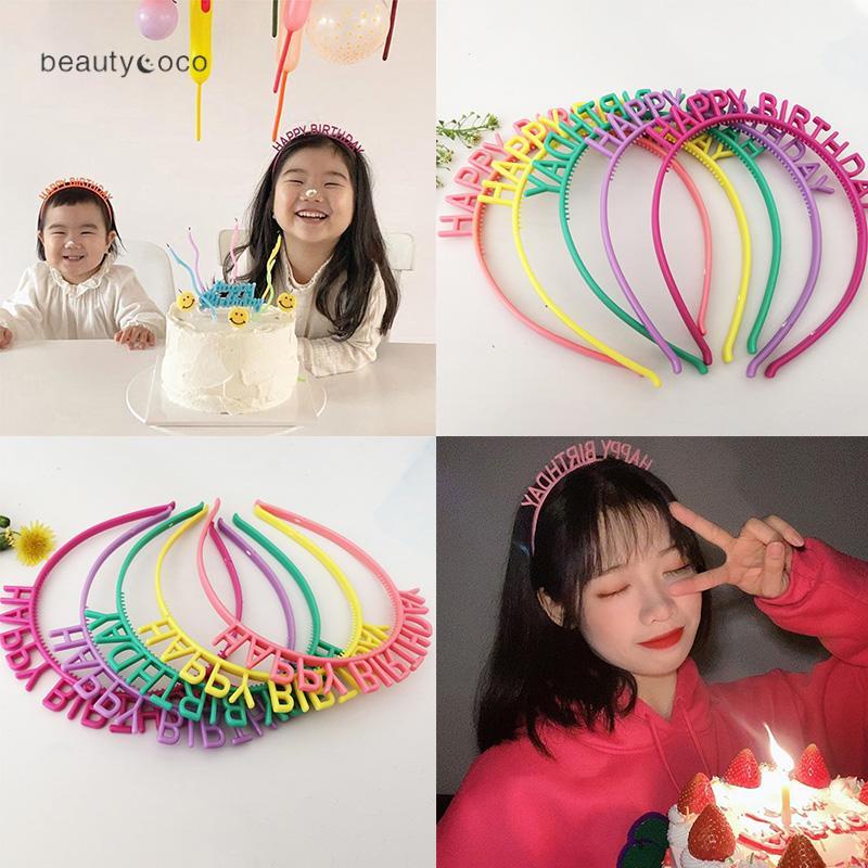 beautycoco🍊Bờm Cài Tóc Chữ HAPPY BIRTHDAY, Băng Đô Sinh Nhật đạo cụ chụp hình, trang trí sinh nhật siêu xinh, siêu đáng yêu