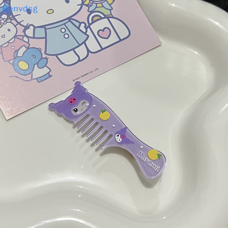 SANRIO Kẹp Tóc Hoạt Hình Kuromi Đáng Yêu Cho Nữ