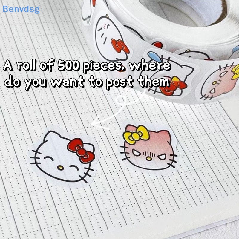 Bộ 500 Sticker Hello Kitty Pachacco Chống Thấm Nước Dùng Để Trang Trí Sổ Tay / Nhật Ký