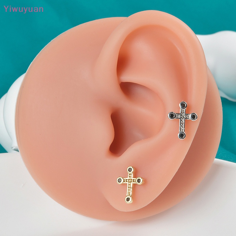 1 Khuyên Tai Xoắn Ốc Đính Đá Zircon Mới
