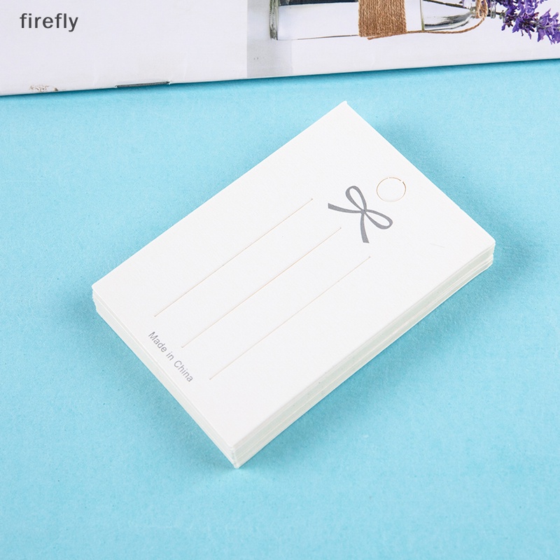 Set 50 Thẻ Giấy Màu Trắng Làm Kẹp Tóc Trang Sức Thủ Công DIY