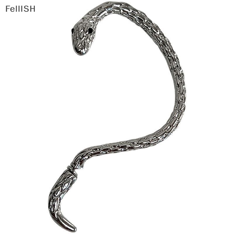 Bông Tai Dạng Kẹp Hình Rắn Phong Cách Punk Cổ Điển Thời Trang Dự Tiệc Cho Nữ 439br