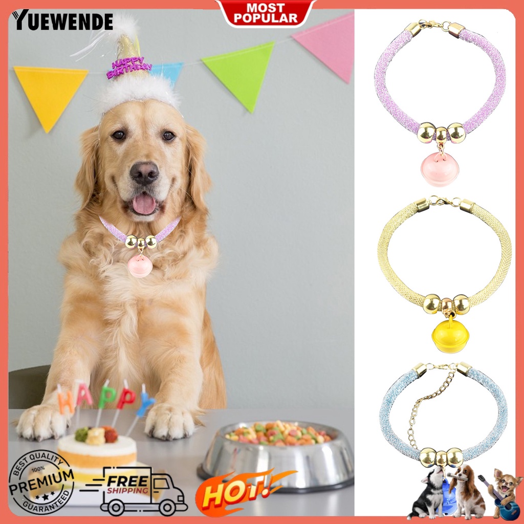 Vòng Cổ YQ.E Có Thể Điều Chỉnh Kèm Chuông Trang Trí Cho Thú Cưng