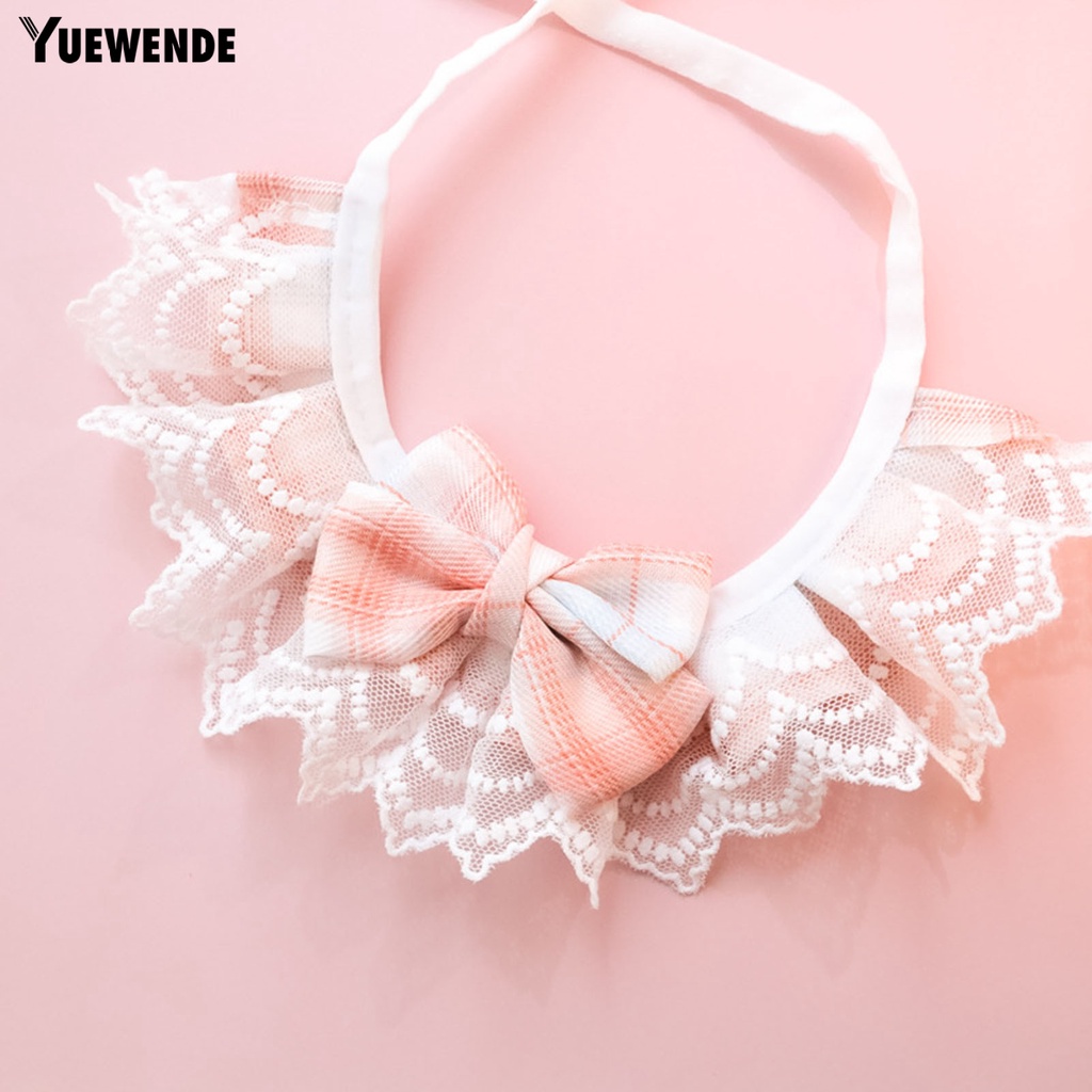 Yq.e Yếm Vải Cotton Trang Trí Nơ Thân Thiện Với Da Chống Mài Mòn Dễ Giặt Trang Trí Dành Cho Thú Cưng