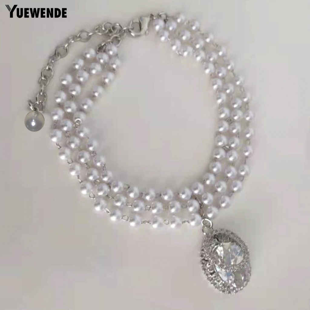 Vòng Cổ YQ.E Bắt Mắt Bằng Đồng Lấp Lánh Tinh Tế Có Thể Điều Chỉnh Kèm Mặt Dây Chuyền Cho Thú Cưng