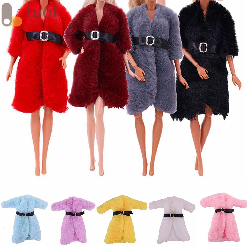 Áo Khoác Lông Kèm Thắt Lưng Dành Cho Búp Bê 26-30cm