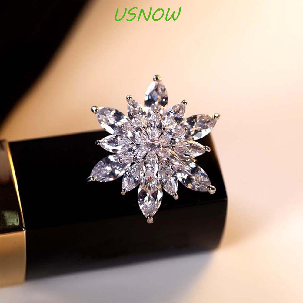 Ghim Cài Áo Hình Tuyết Giáng Sinh Đính Đá Lấp Lánh|Trang Sức Vòng Đeo Tay Thời Trang Sành Điệu Cho Nữ