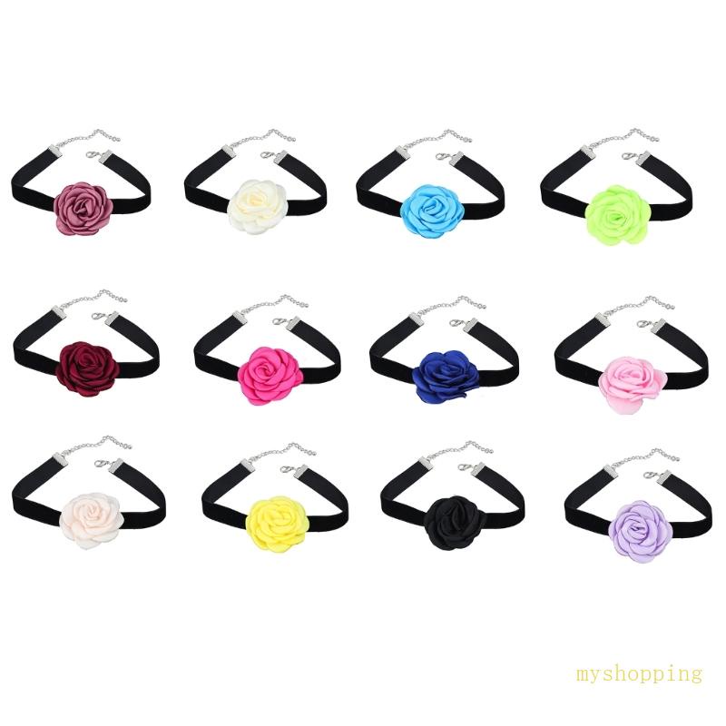 Dây Chuyền Hoa To Đan Phong Cách Bohemian Thanh Lịch Thời Trang Thu Đông