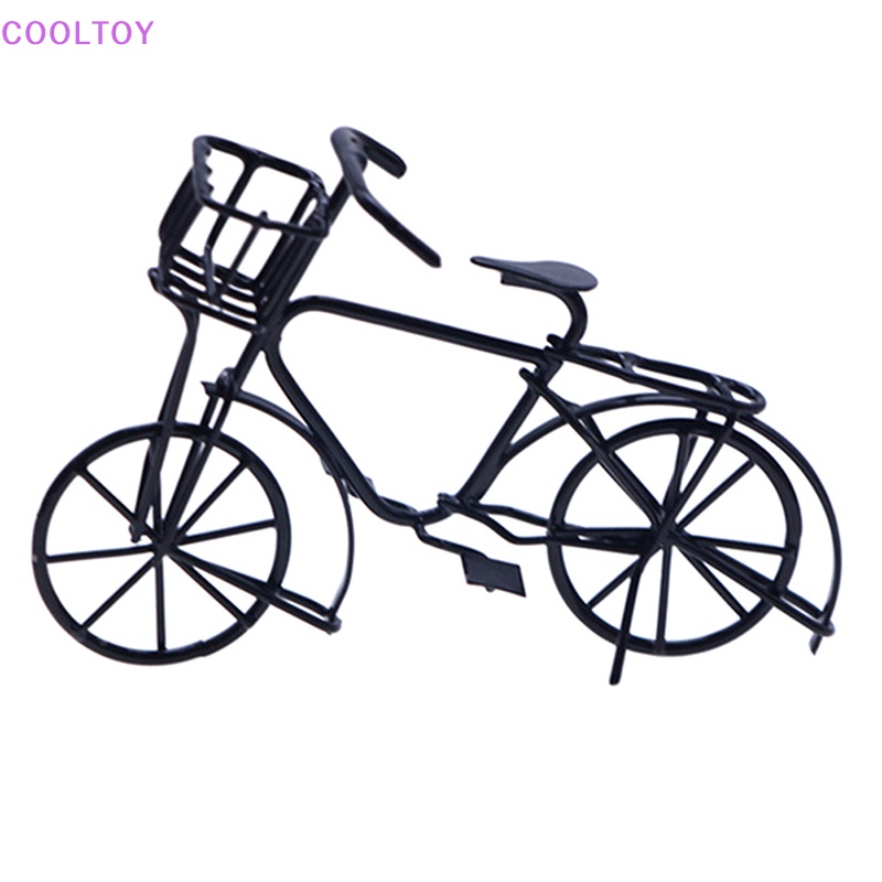 1 Mô Hình Xe Đạp Kim Loại Màu Đen 1: 12 Trang Trí Nhà Búp Bê