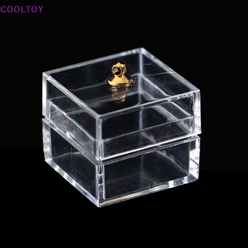 Cooltoy Lọ Thủy Tinh Mini Đựng Kẹo Mini Hình Gấu Dễ Thương Trang Trí Nhà Búp Bê