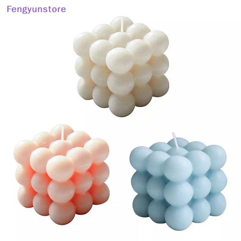 Khuôn Silicon Làm Bánh Mousse 6 Ngăn Tạo Hình Khối Rubik 3D DIY